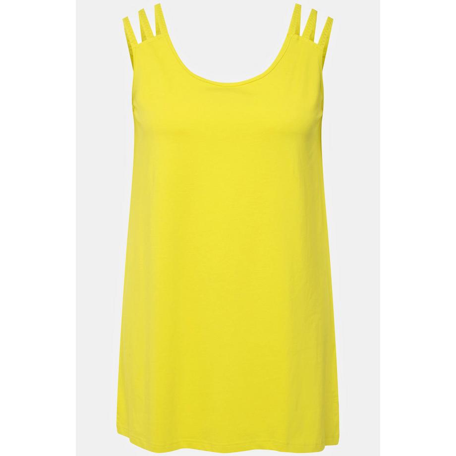 Ulla Popken Haut sans manches Col Rond Coupe A-Ligne Bretelles Divisées  