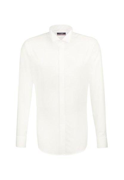 Image of Smokinghemd Regular Fit Langarm Uni Herren Beige 47