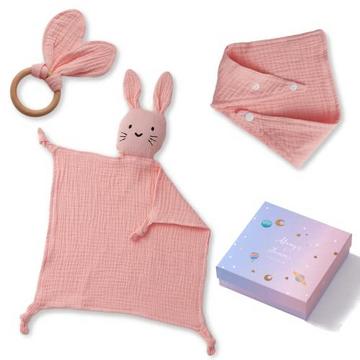 Baby Geschenk zur Geburt Mädchen & Junge Baby Geschenkset Neugeborenen Geschenk mit 100% Baumwolle