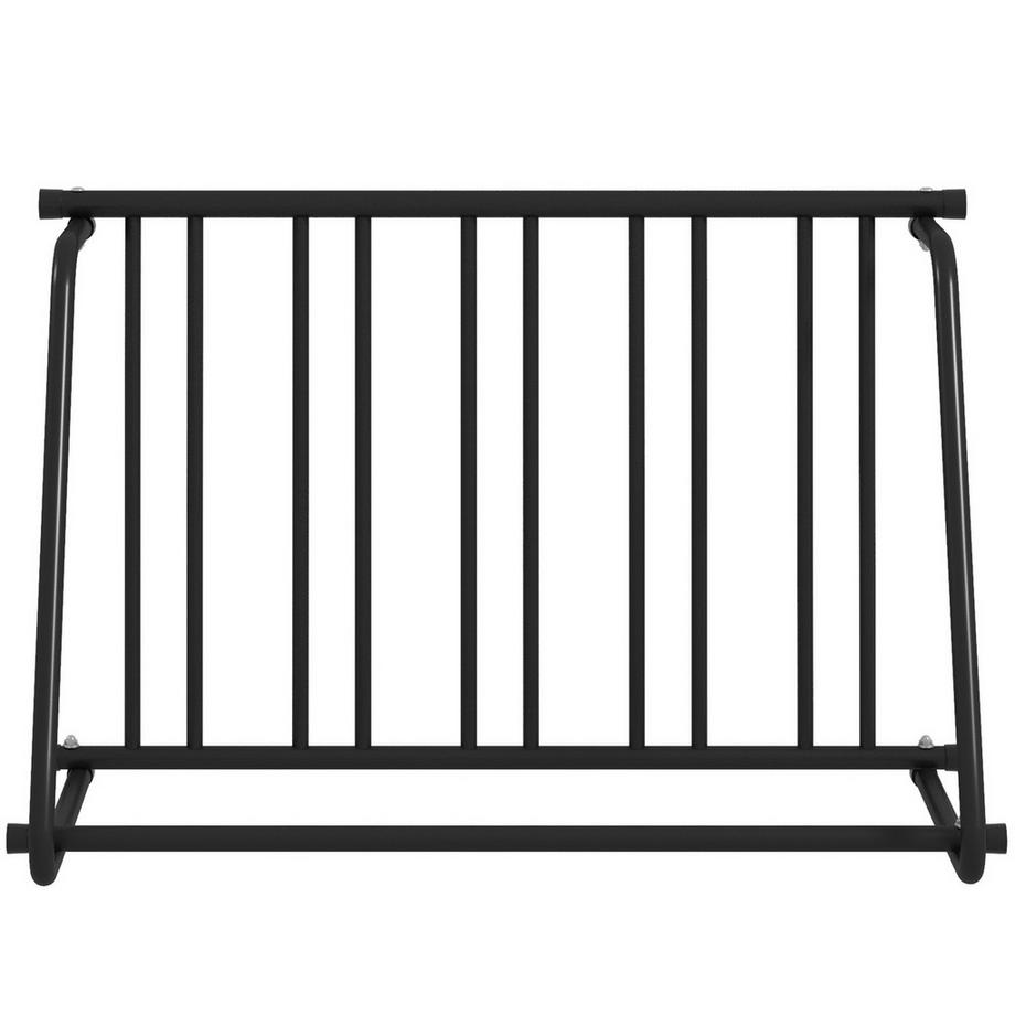 Northio  Fahrradständer Radständer Mehrfachständer, Wetterfest, Bis 3 Fahrräder, Stahl, Schwarz, 114X58X75Cm 