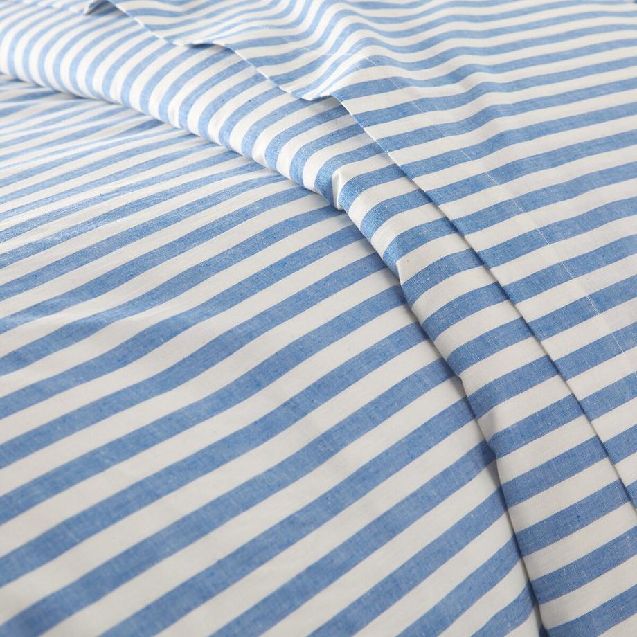 La Redoute Intérieurs Soizic Housse de Couette Rayée Bleue  