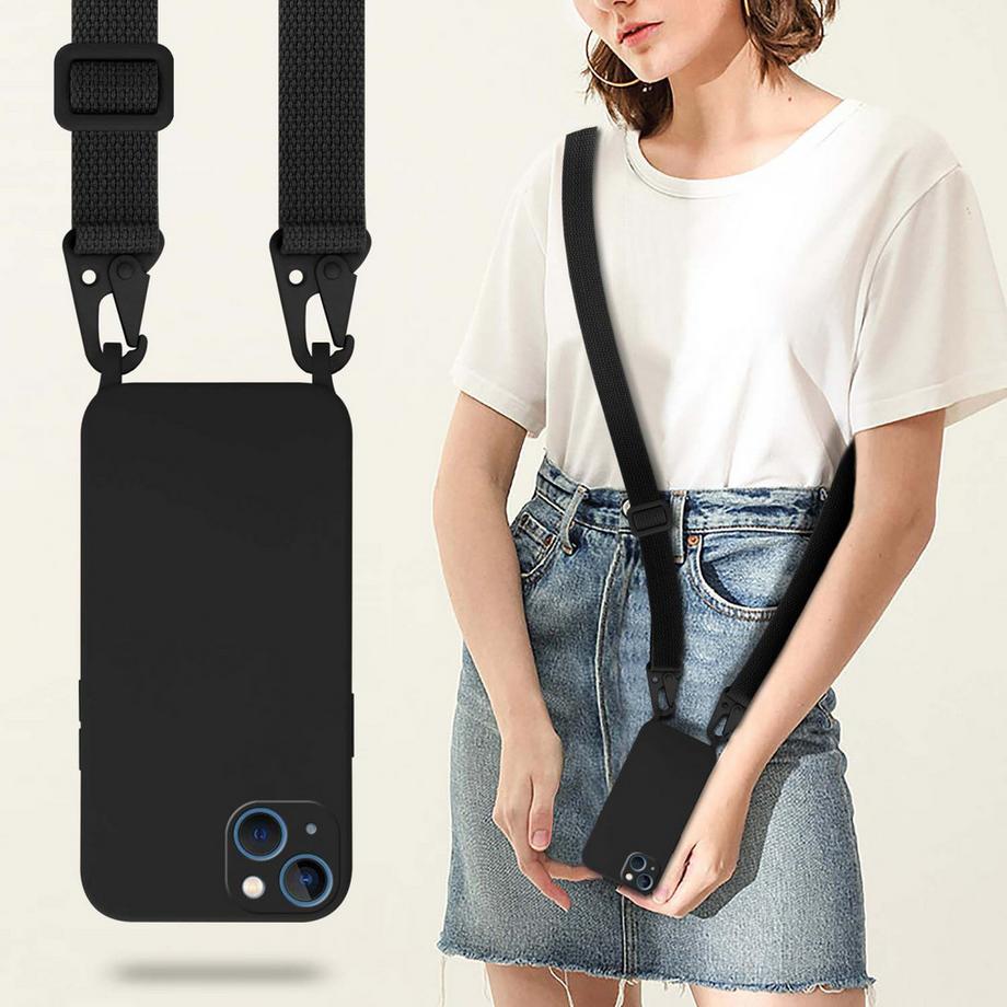 Cadorabo  Handy Kette für Apple iPhone 13 Silikon Schutzhülle 
