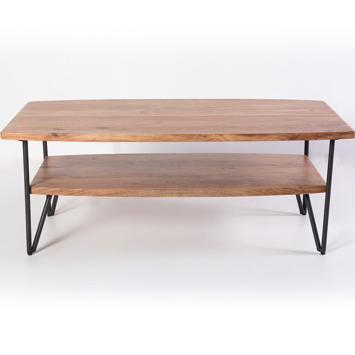 mutoni Table basse Indore acacia marron 110x60  