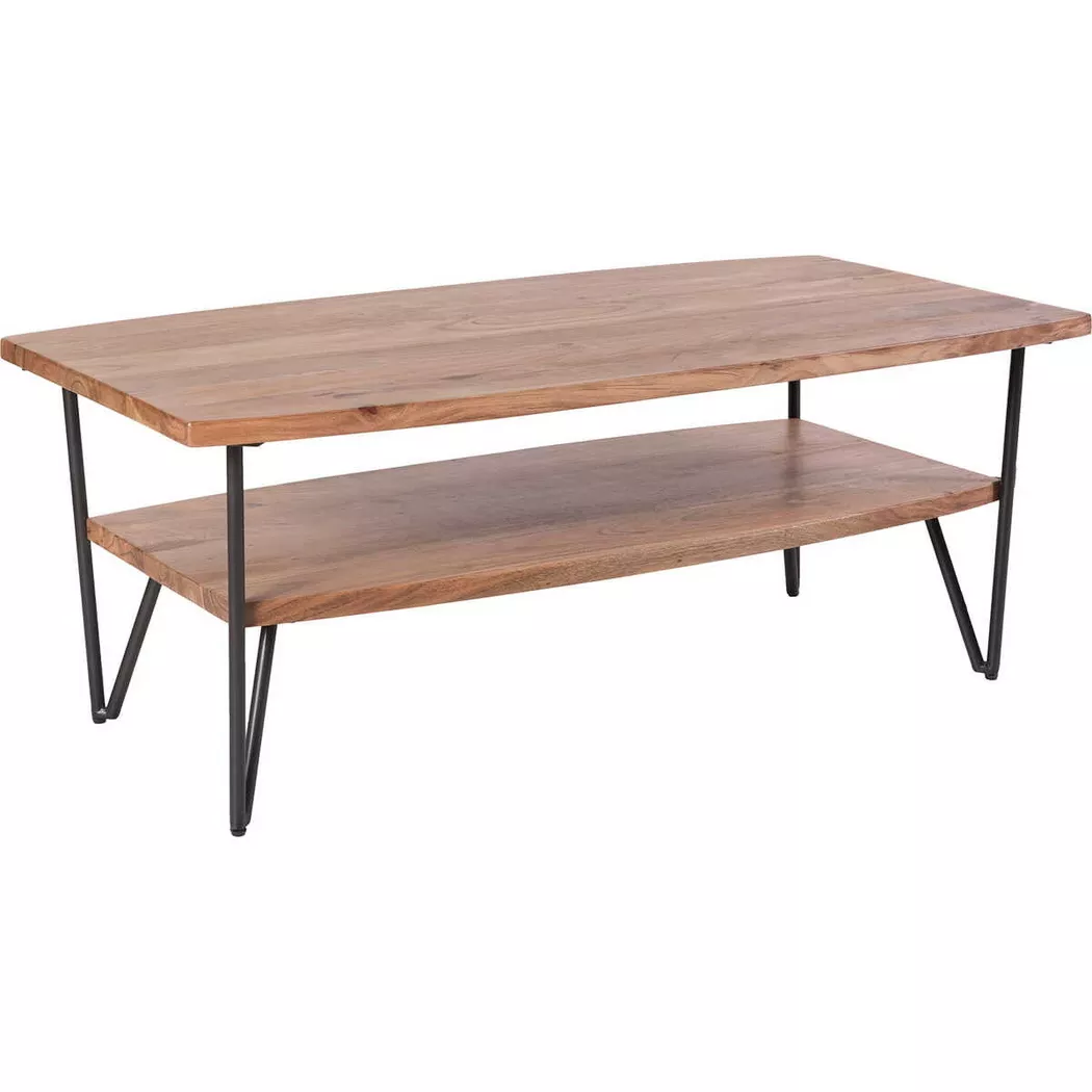 mutoni - Couchtisch Indore Akazie 110x60, One Size, Braun