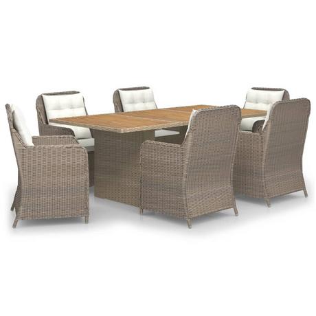 VidaXL Garten essgruppe poly-rattan  