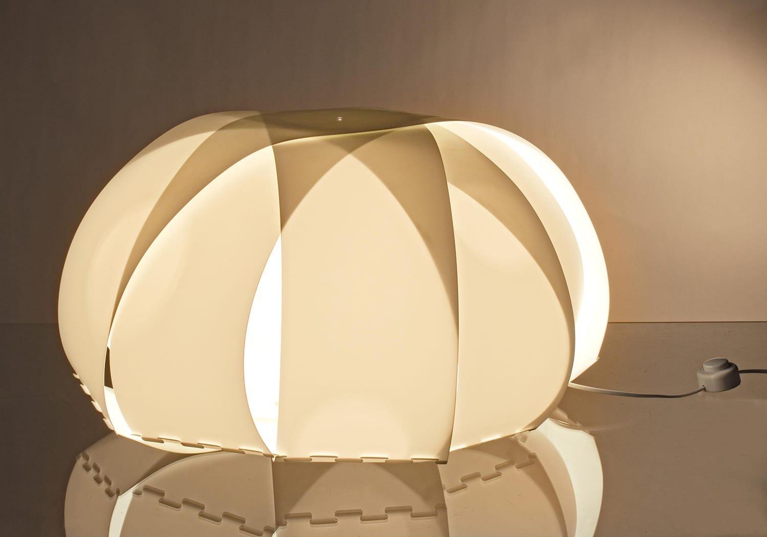 mutoni Lampadaire Ellipse blanc  