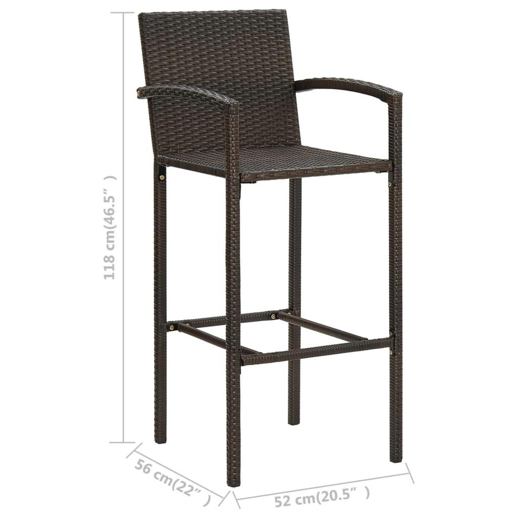 VidaXL Bar-set poly-rattan  