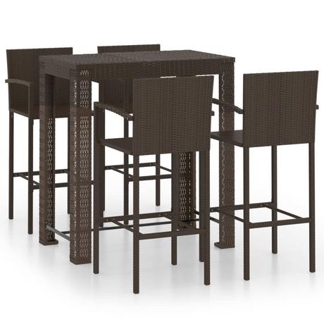 VidaXL Bar-set poly-rattan  