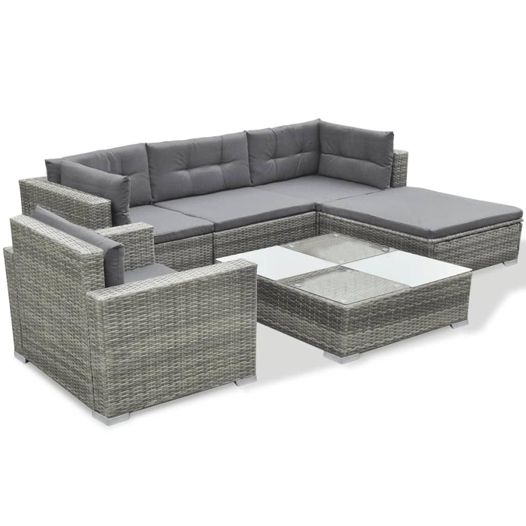 VidaXL Gartensofa poly-rattan  