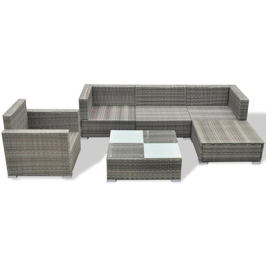 VidaXL Gartensofa poly-rattan  