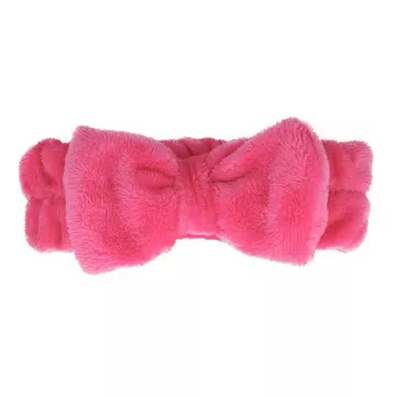 SPA Teddy Plush Headband Hot Pink