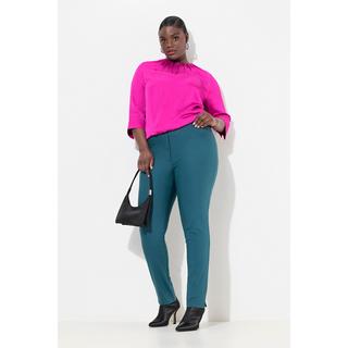 Ulla Popken  Pantalon modèle Sienna, tissu bengaline hautement extensible, taille élastique 