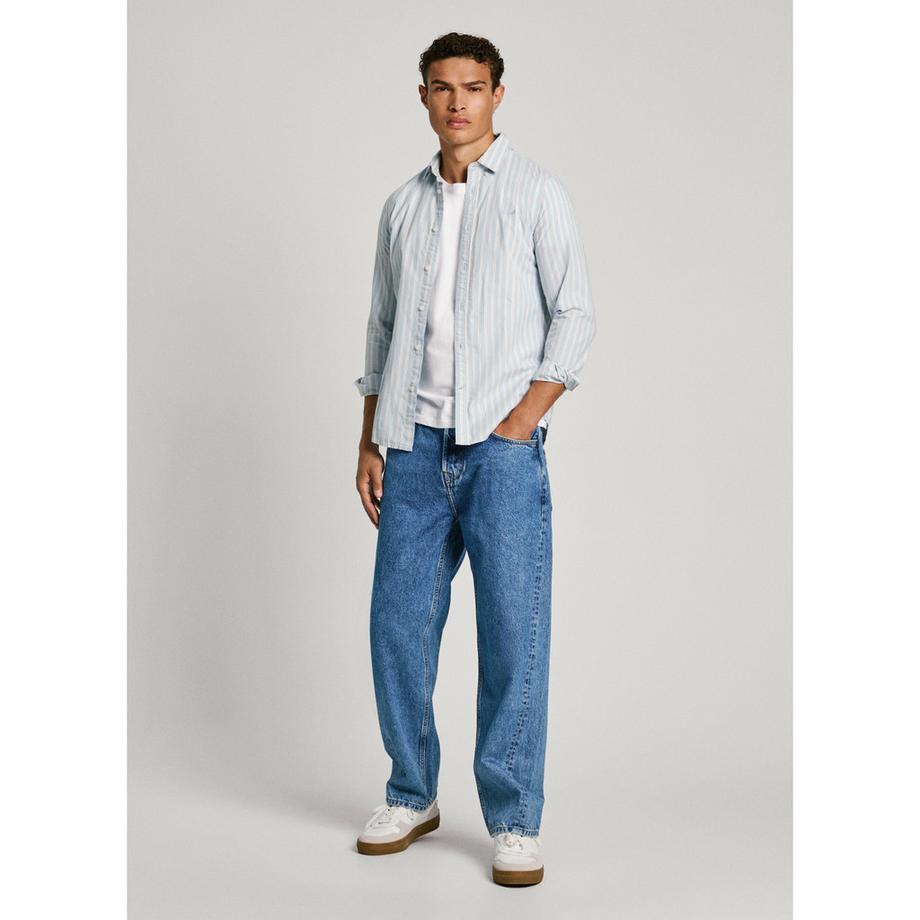 Pepe Jeans London Mariu Camicia a Righe Maniche Lunghe  