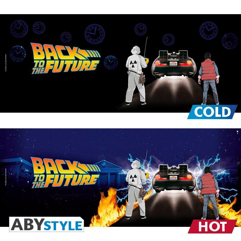 Abystyle  Mug - Thermo-réactif - Retour vers le Futur - Time Machine 