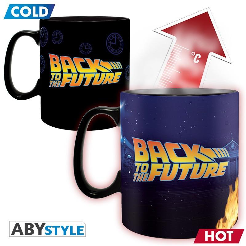 Abystyle  Mug - Thermo-réactif - Retour vers le Futur - Time Machine 