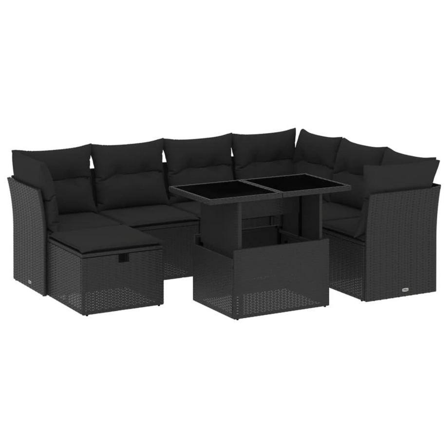 Ensemble de canapés de jardin rotin synthétique