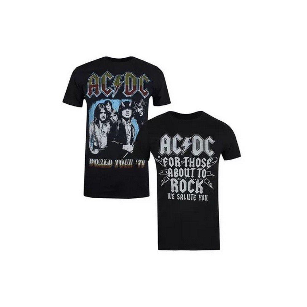 Image of Acdc Tshirt (2erpack) Herren Schwarz XL