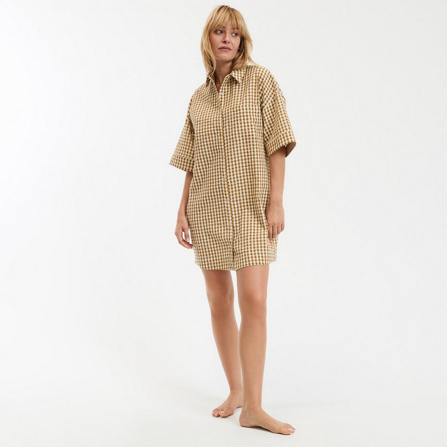 La Redoute Collections Seersucker Nachthemd  