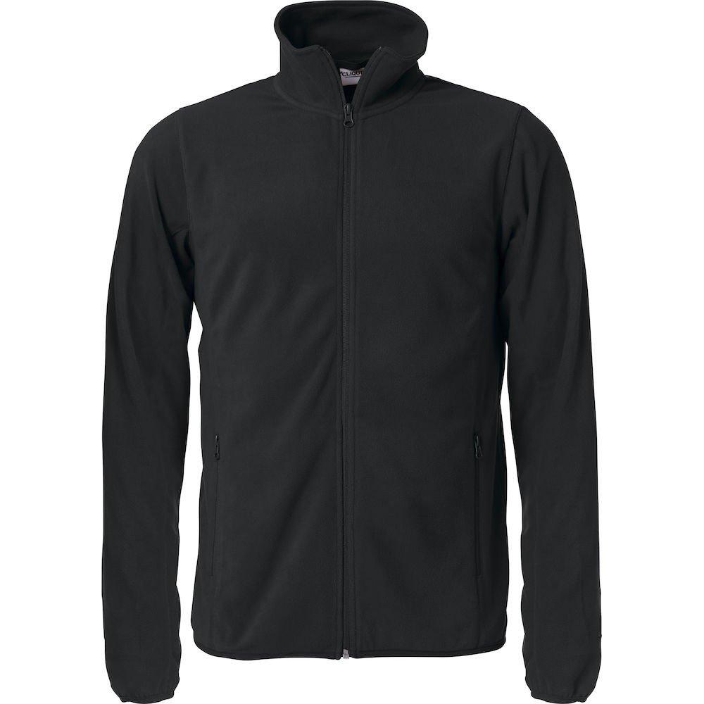 Image of Basic Fleecejacke Herren Schwarz XXL