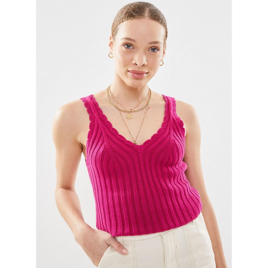 La Petite Etoile Diara Débardeur en Maille Côtelée  