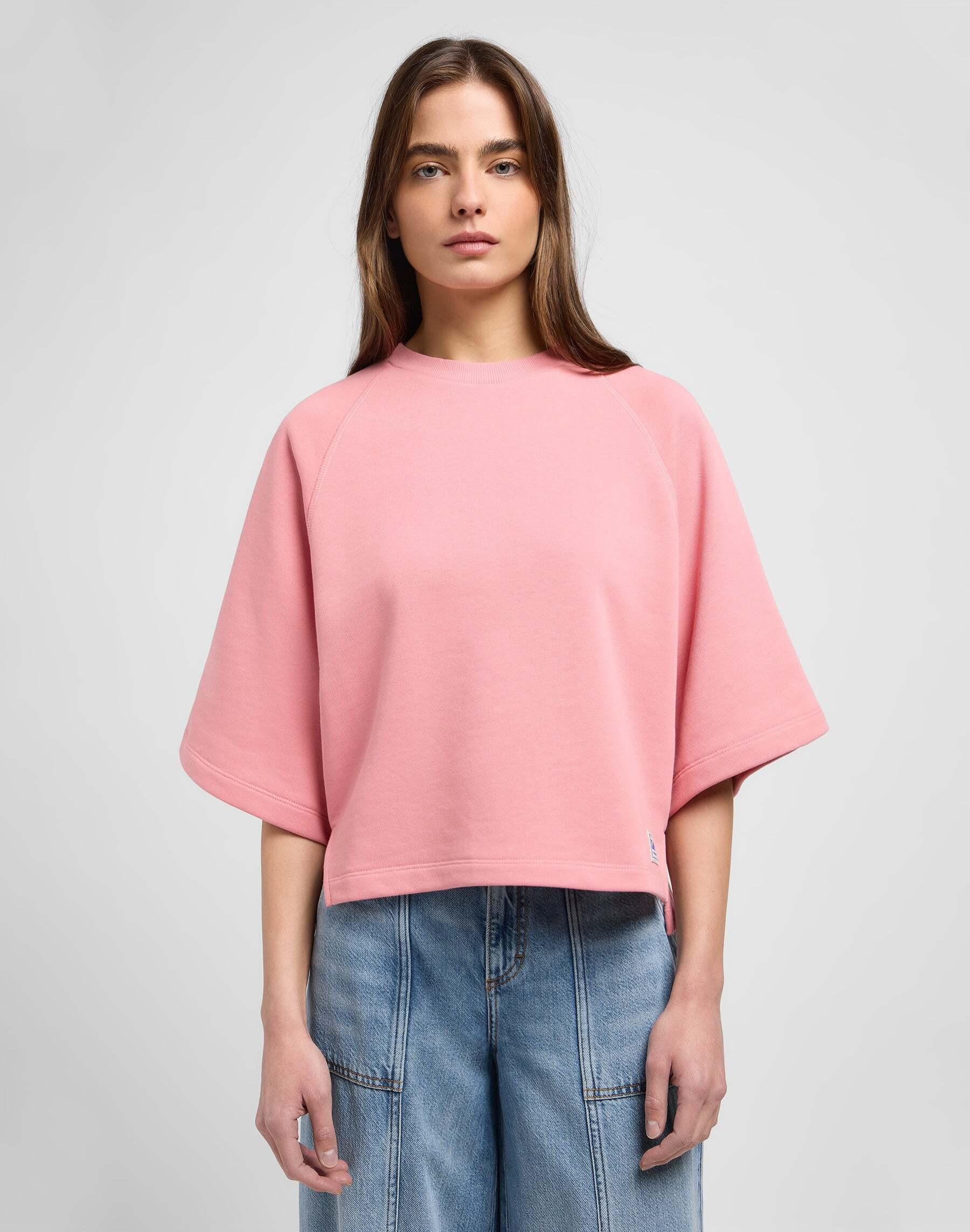 Image of Pullover Raglan Sweat Damen Pink S