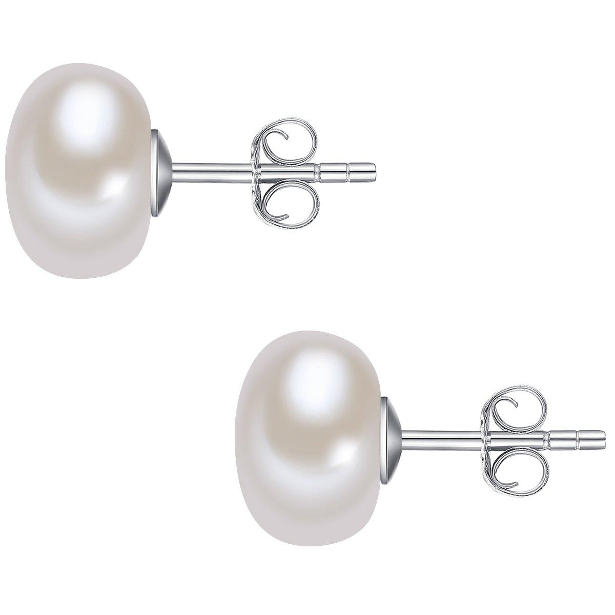 Valero Pearls  Femme Puce d'oreille en perle 