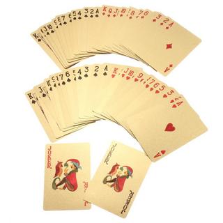 Gameloot  Cartes à jouer - jeu de cartes plaqué or 24 carats, euro 