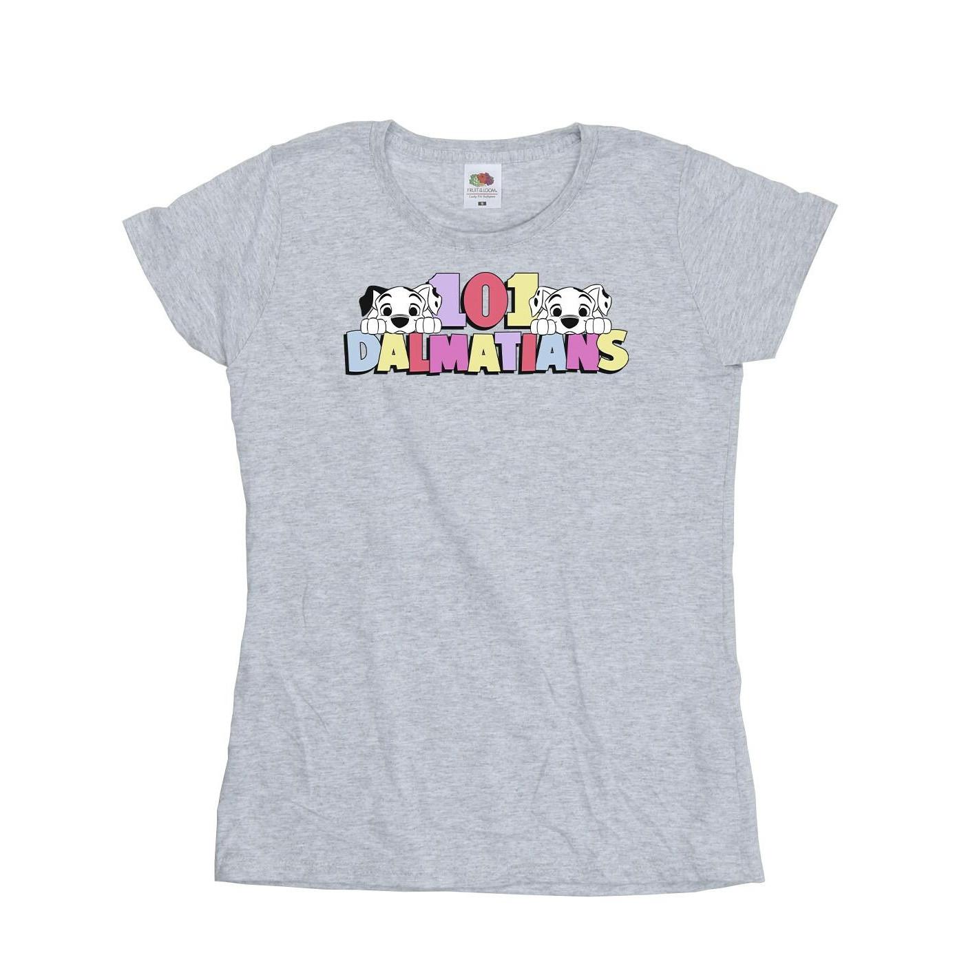 Image of 101 Dalmatians Multi Colour Tshirt Damen Grau S