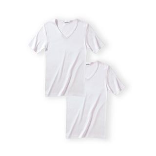 Damart  Lot de 2 tee-shirts col V Essential pur coton peigné. 