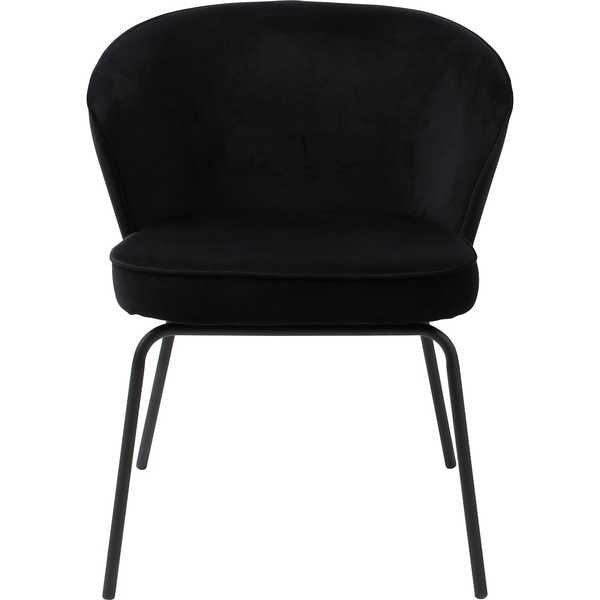 Image of Esszimmerstuhl Admit Samt Schwarz Esszimmerstuhl Admit Samt Schwarz