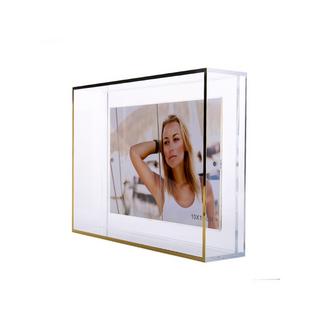 Aulica Acrylrahmen mit goldenem rand für foto 10x15cm  