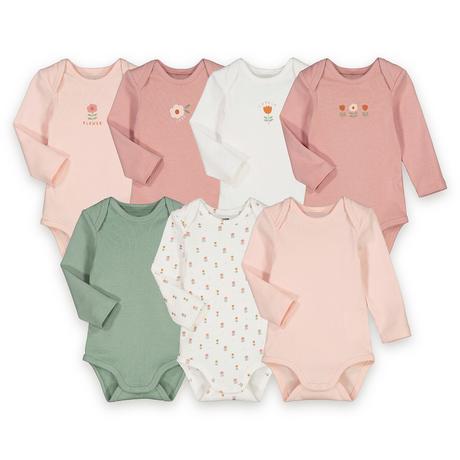 La Redoute Collections  7er-Pack Bodys mit langen Ärmeln 