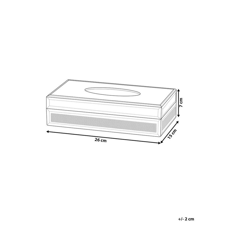 Beliani Porta tovaglioli en Vetro Glamour CHARLY  