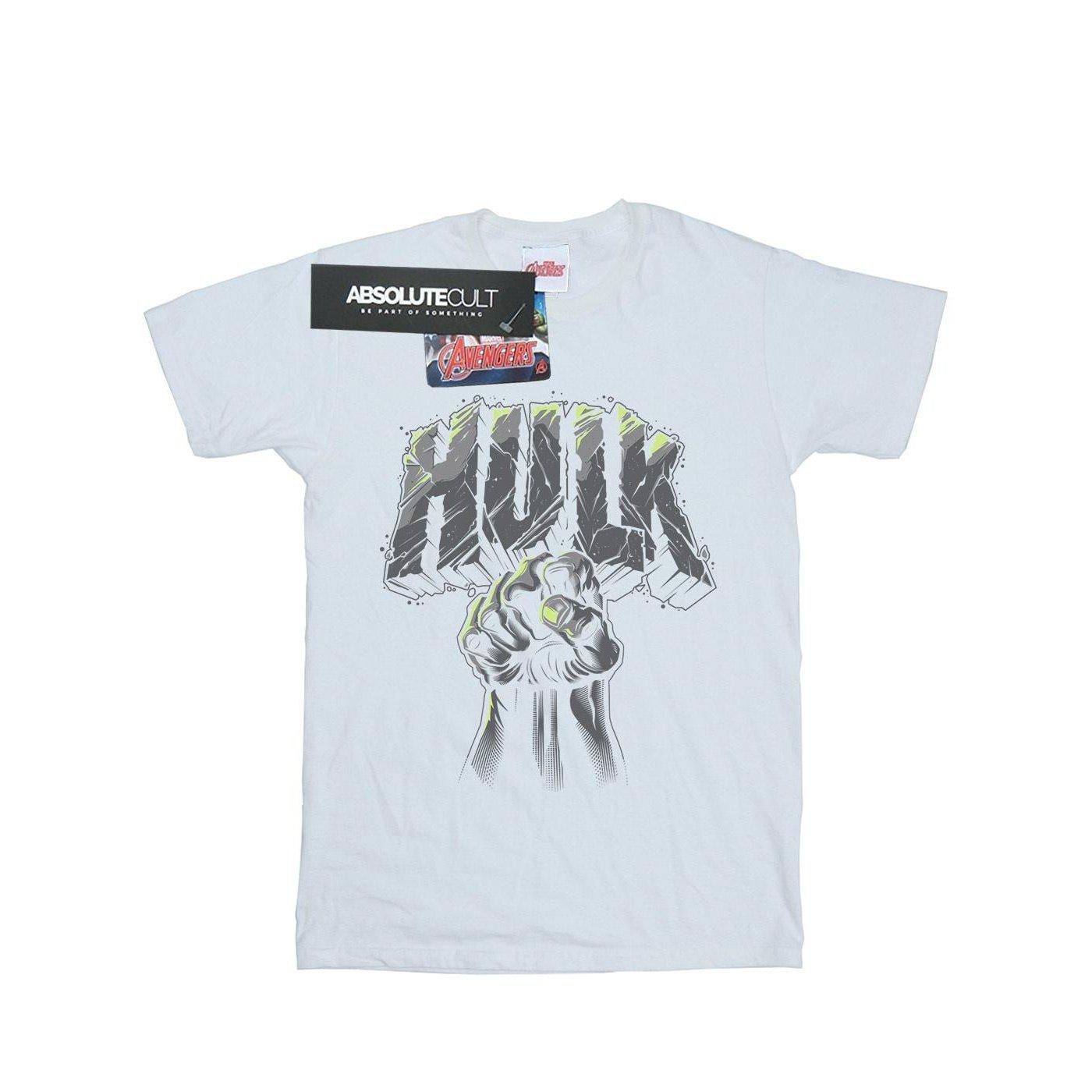 Image of Hulk Punch Logo Tshirt Damen Weiss S