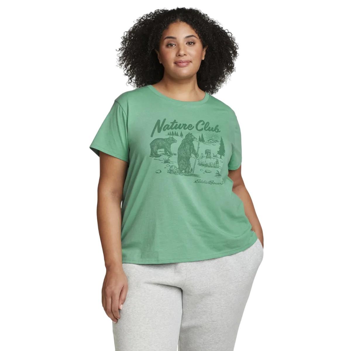 Image of Nature Club Tshirt Damen Grün XXL