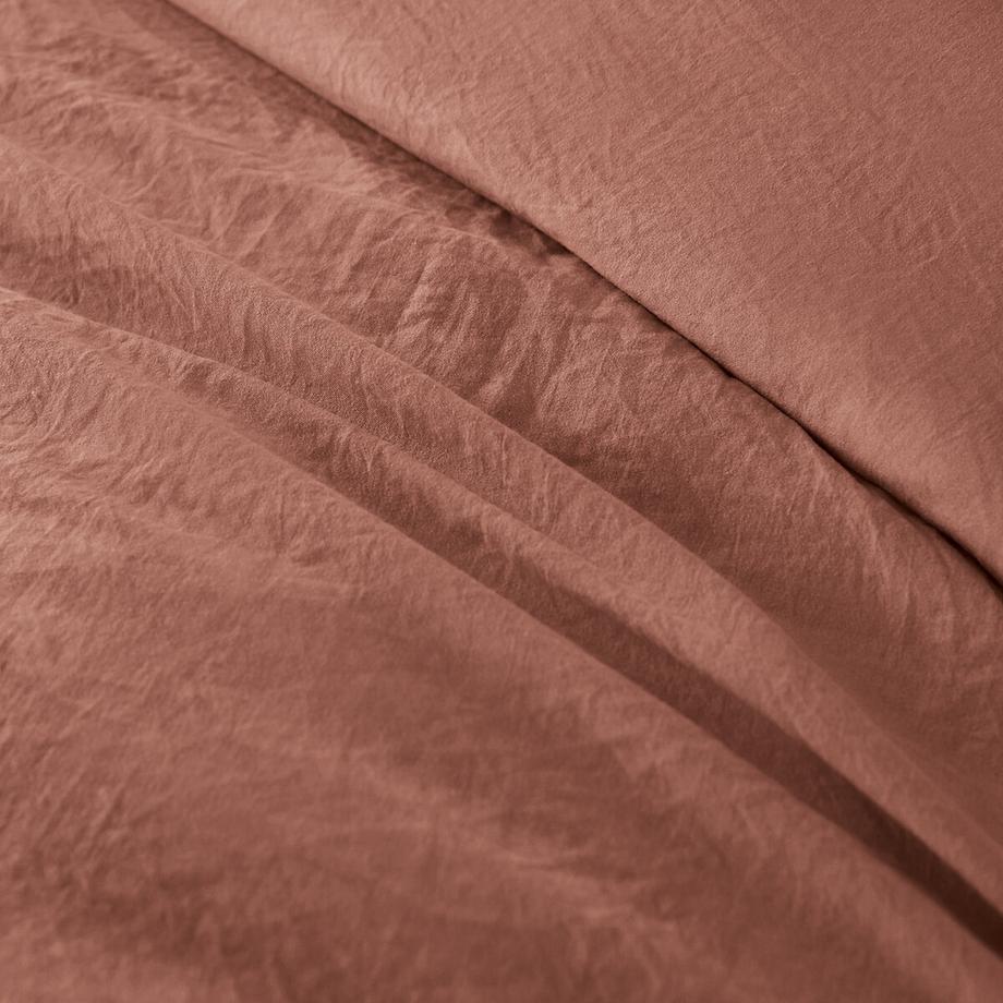 La Redoute Intérieurs Parure de lit unie en microfibre lavée  