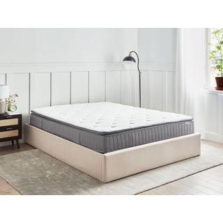 Beliani Matelas à ressorts ensachés en mousse à mémoire de forme avec gel en Ressorts ensachés PLEASANT - Dur  