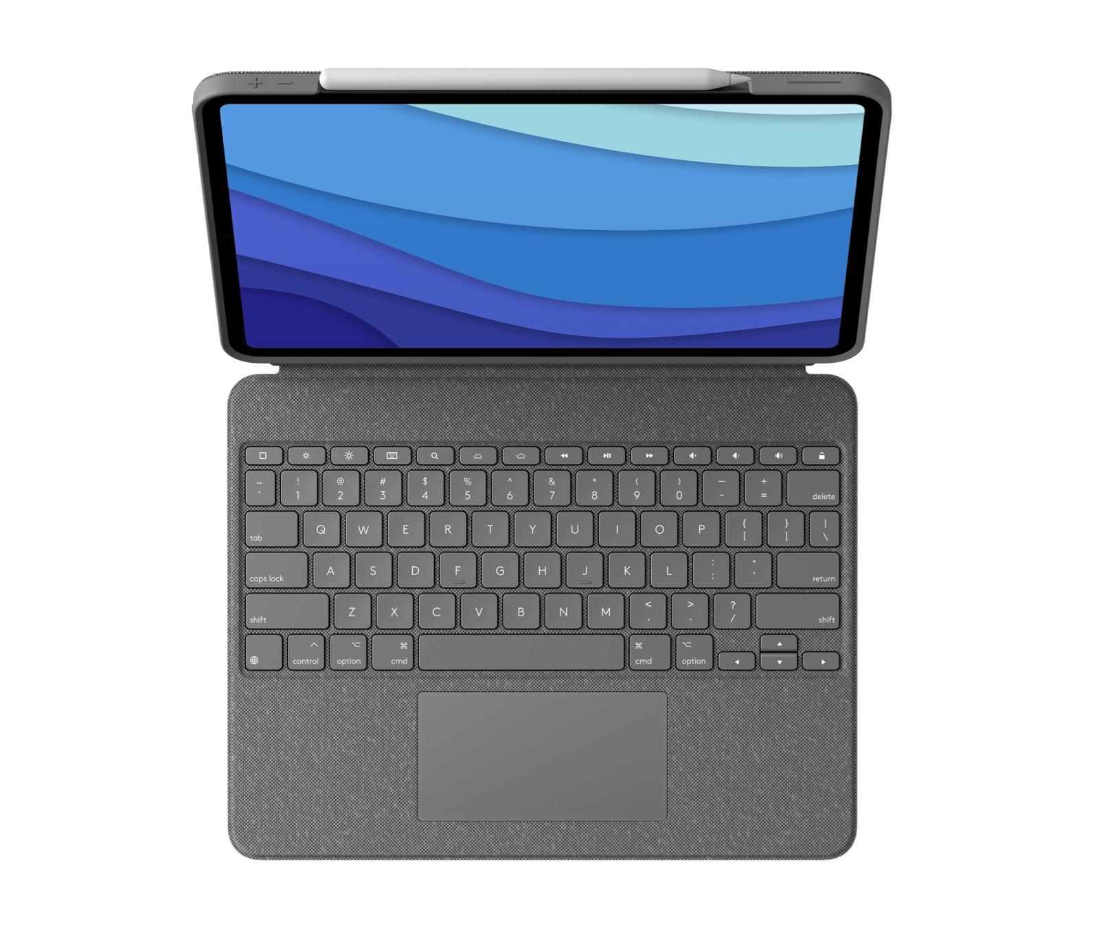 Logitech  Combo Touch (QWERTY, Nordisch, Trackpad, 1,8 cm, 1 mm, Apple) 