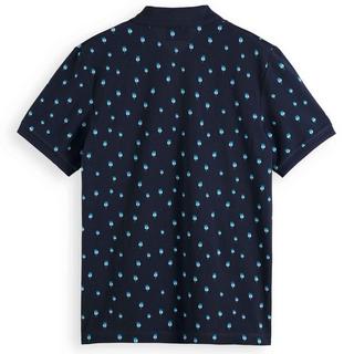 Scotch & Soda Polo-Shirt Palmenprint Comfort Fit  