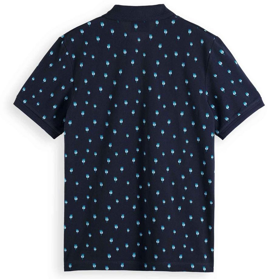 Scotch & Soda Polo-Shirt Palmenprint Comfort Fit  