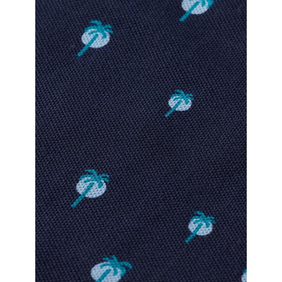 Scotch & Soda Polo-Shirt Palmenprint Comfort Fit  