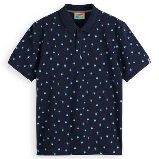 Scotch & Soda Polo-Shirt Palmenprint Comfort Fit  