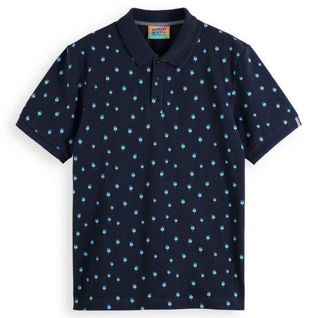 Scotch & Soda Polo-Shirt Palmenprint Comfort Fit  
