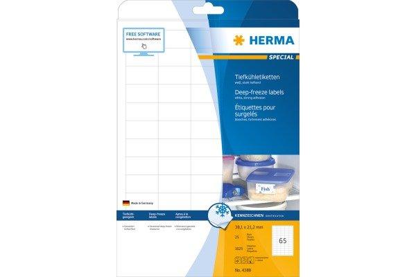 HERMA HERMA Etiketten SPECIAL 38.1x21.2mm 4388 weiss,perm. 1625 St./25 Bl.  