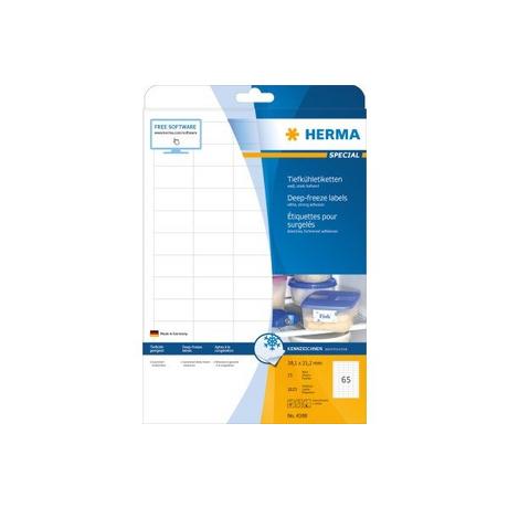 HERMA HERMA Etiketten SPECIAL 38.1x21.2mm 4388 weiss,perm. 1625 St./25 Bl.  