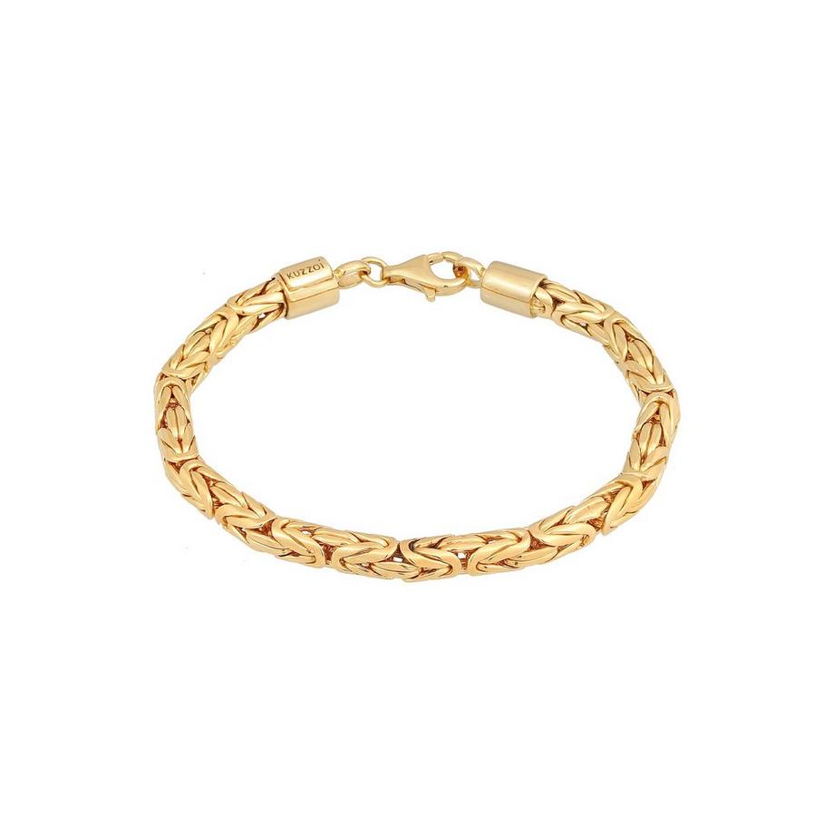 Bracelet Herren Königskette Rund 925 Silber