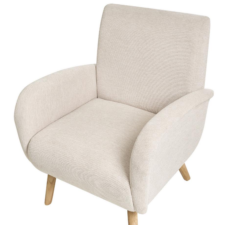 Beliani Sessel aus Stoff Minimalistisch PLASSEN  