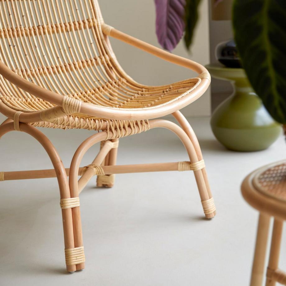 Tikamoon Fauteuil en rotin Pia  
