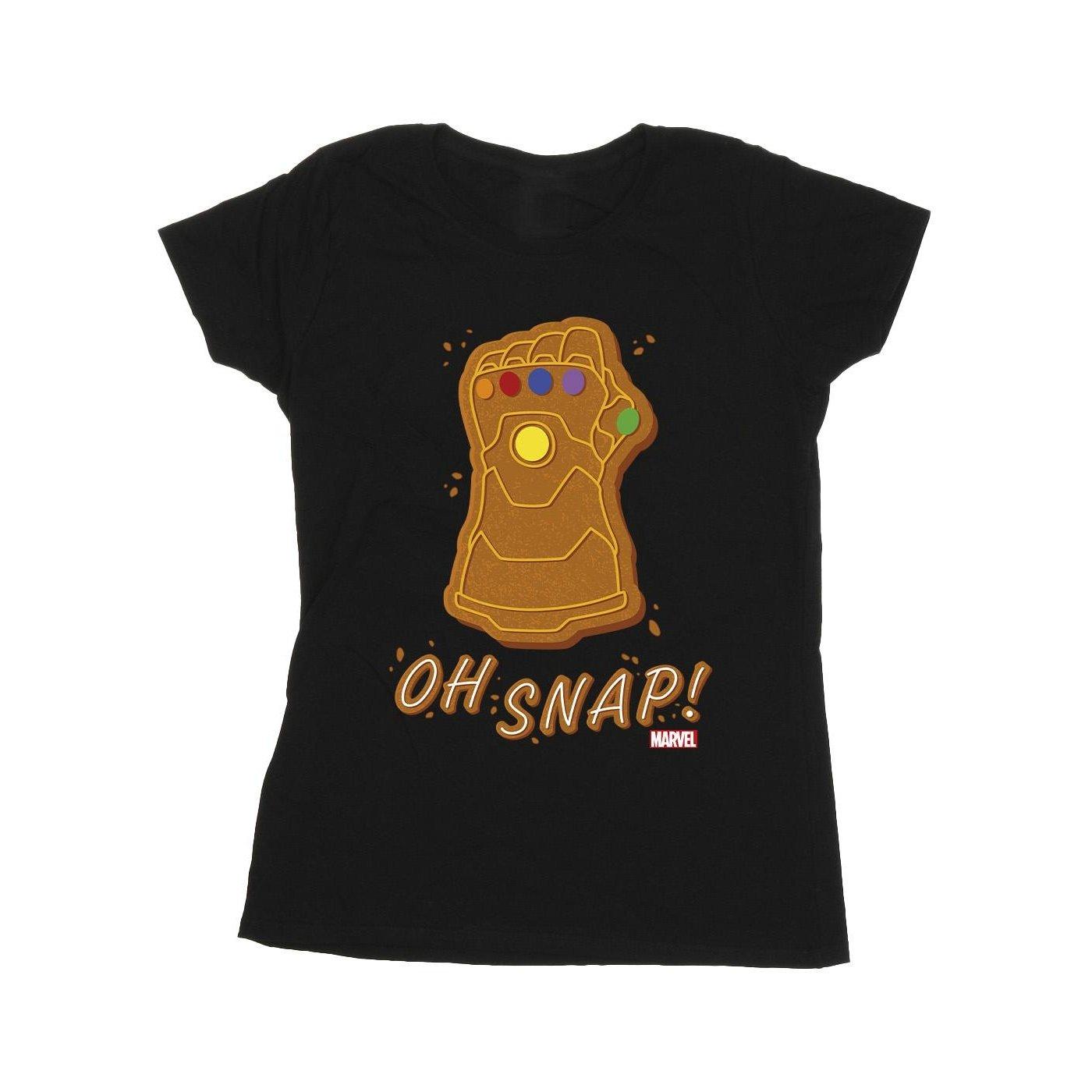 Image of Thanos Oh Snap Tshirt Damen Schwarz M