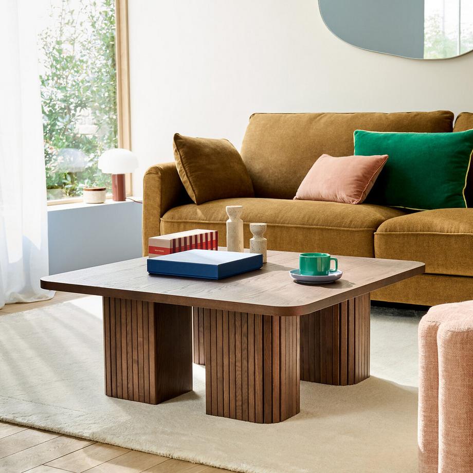 La Redoute Intérieurs Couchtisch LATTI aus Eschenfurnier  